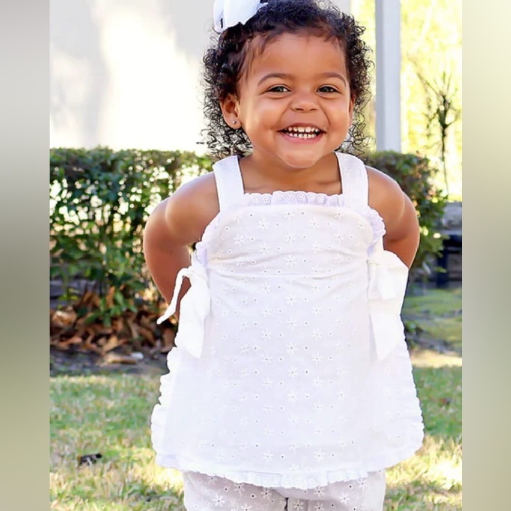 Toddler Lace Tank + Bloomer Set